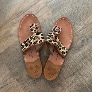 Jack Rodgers Leopard print Flip-Flop Thong Sandals